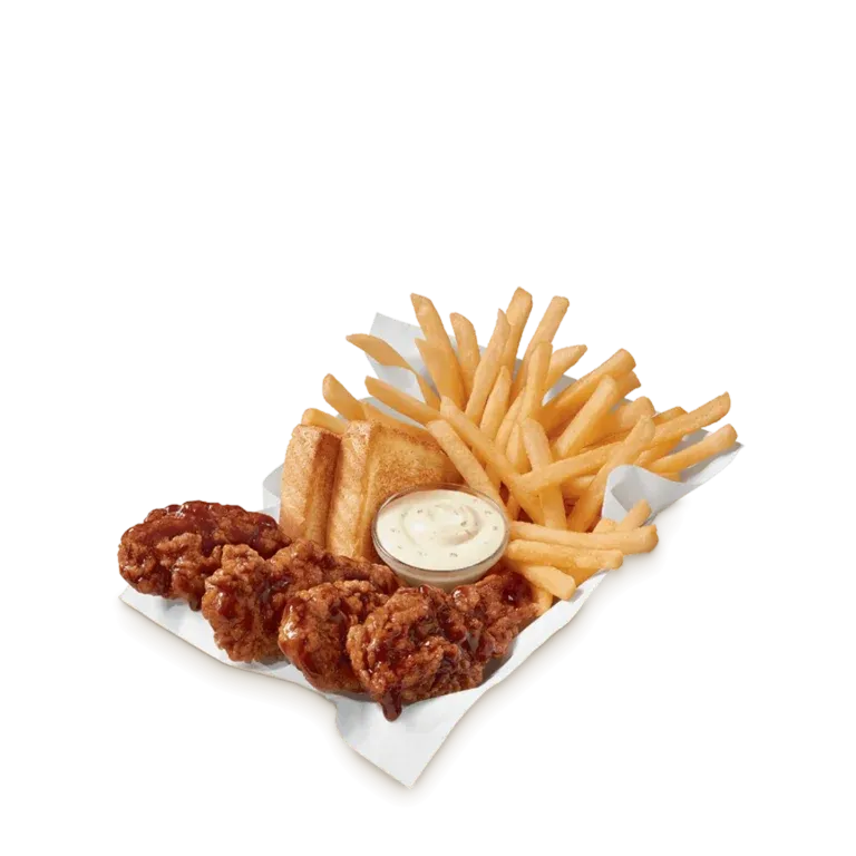 Sauced & Tossed Honey BBQ Chicken Strip Basket